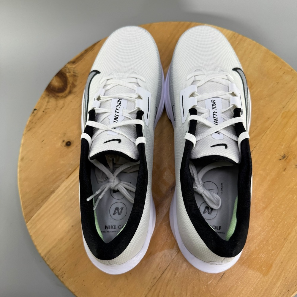 Nike Air Zoom Infinity Tour 2 Mens Size 11.5 Golf Shoes Cleat Spikes White Black - Picture 5 of 9